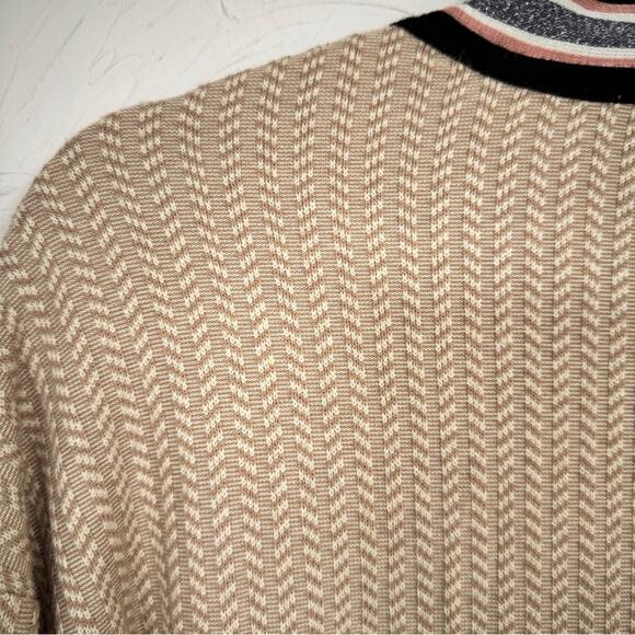 Daniel Rainn DR2 Tan Cable Knit Duster Cardigan Sweater Womens M Long Line Fall - Picture 10 of 10